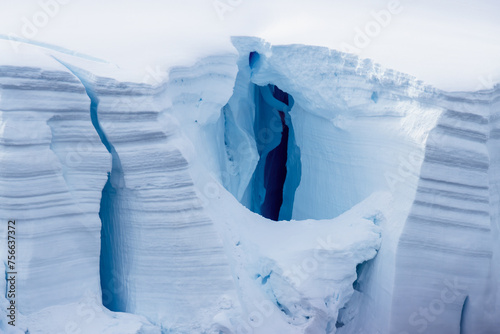 Blue iceberg Antarctica
