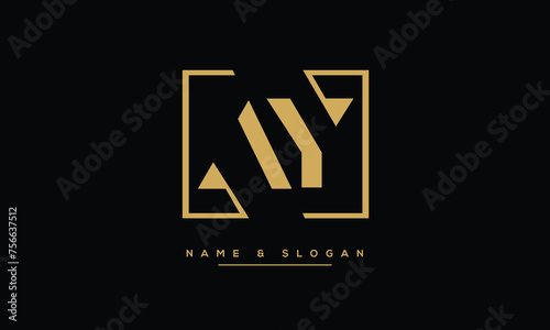 AY, YA, A, Y, Abstract letters Logo monogram photo