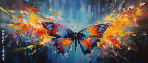 abstract painting butterfly ..