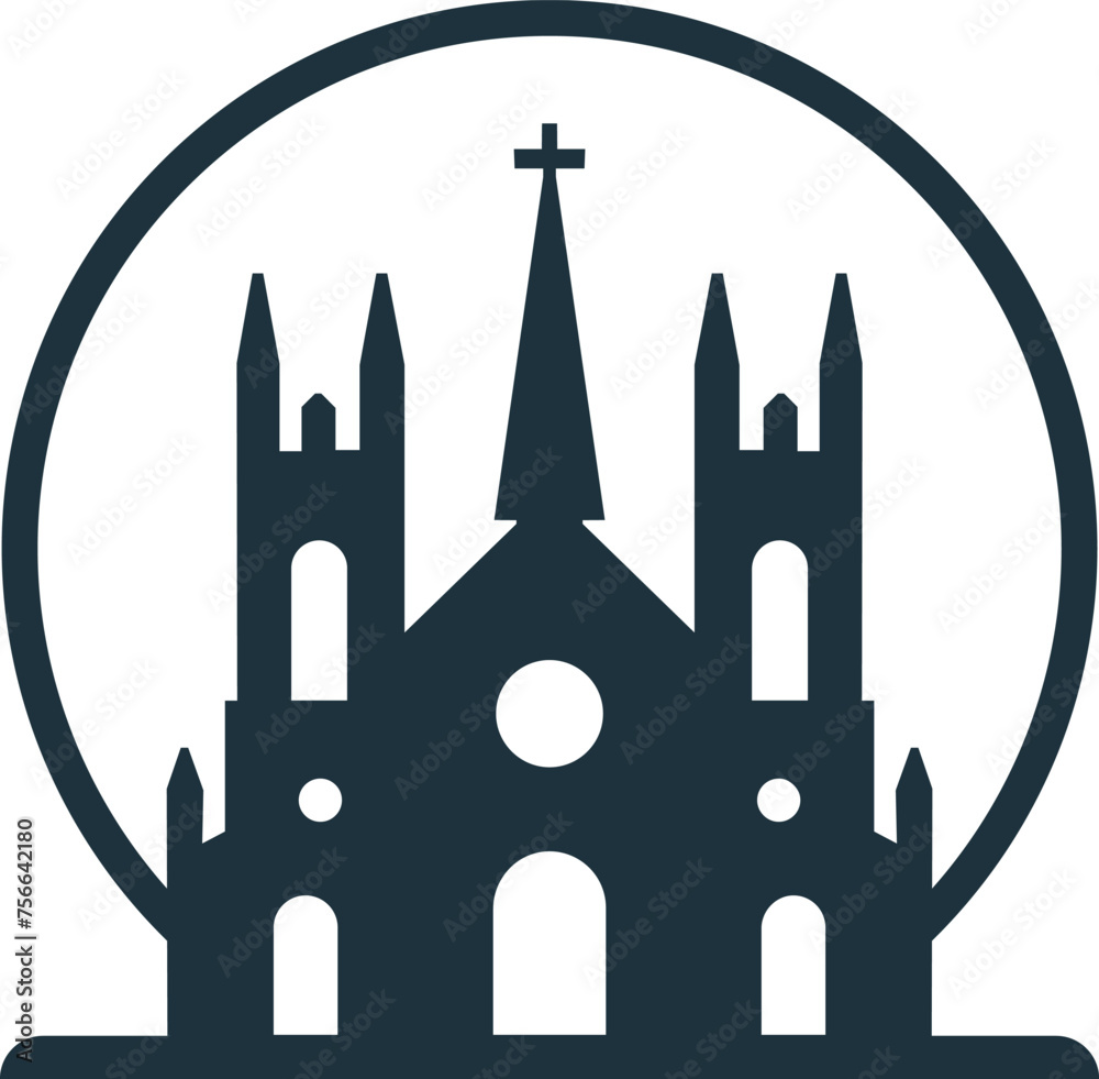 Cathedral Vector Illustration Cathedral Vector Illustration