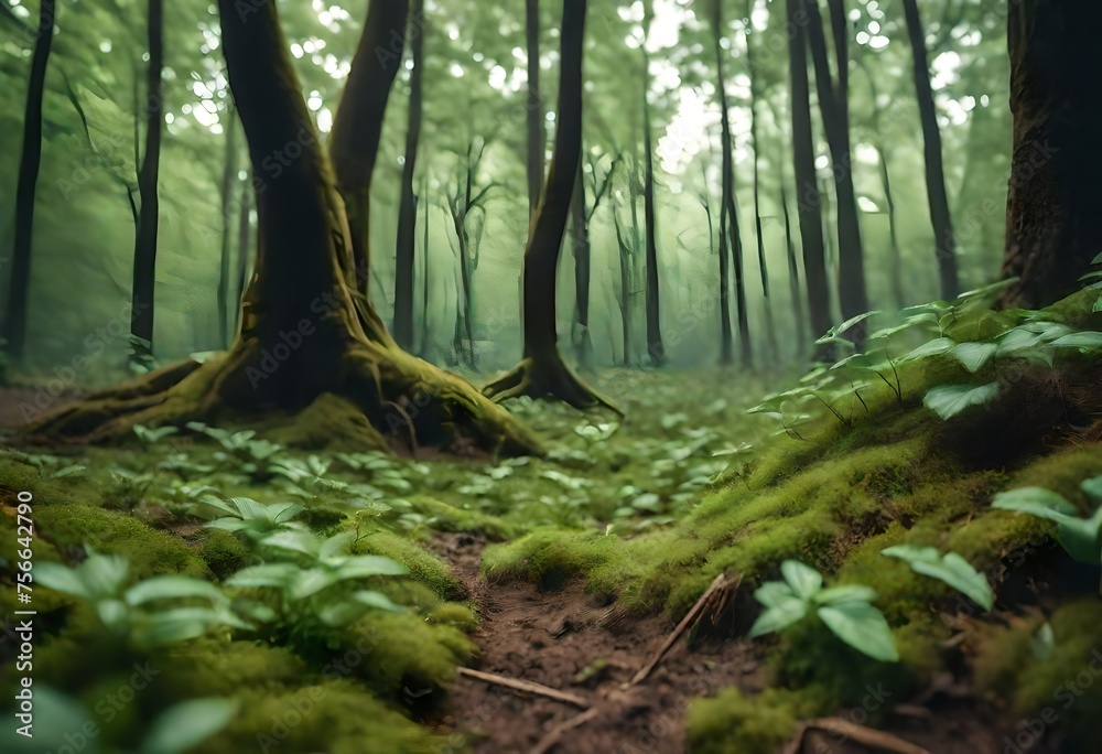 Obraz premium path in the forest