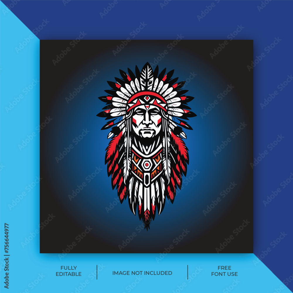 Obraz premium social media design ads and t shirt logo design tamplate