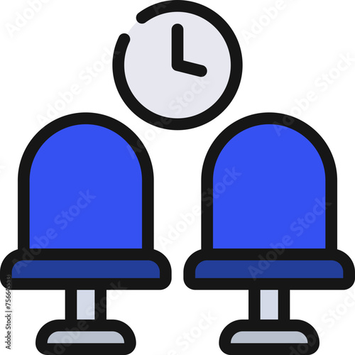 Departure Lounge Seats Icon