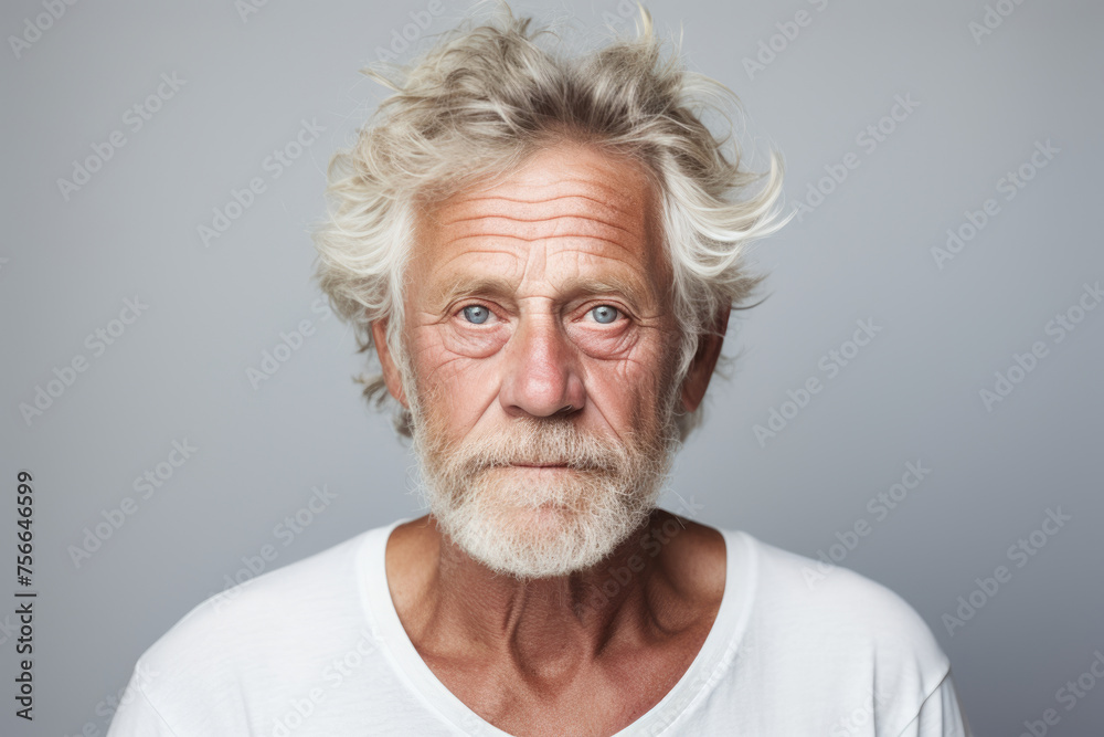 Portrait of a senior European man