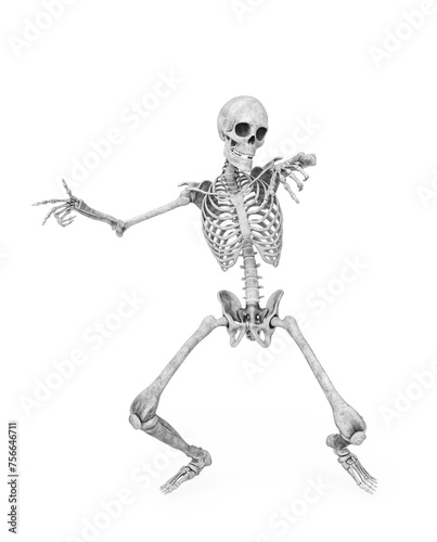 structural skeleton is dancing a hip hop style © DM7