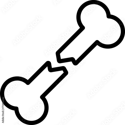 Broken Bone Icon