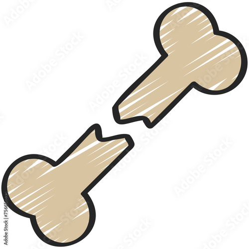 Broken Bone Icon