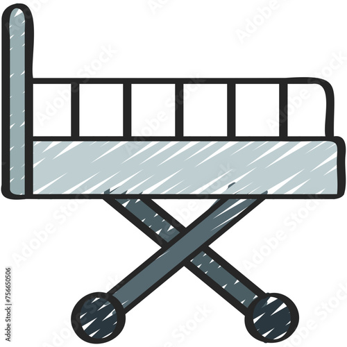 Hospital Gurney Bed Icon
