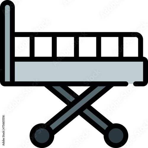 Hospital Gurney Bed Icon