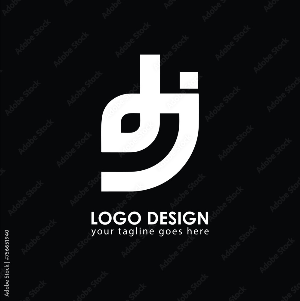 DJ DJ Logo Design, Creative Minimal Letter DJ DJ Monogram DJ DJ Logo Design, Creative Minimal Letter DJ DJ Monogram