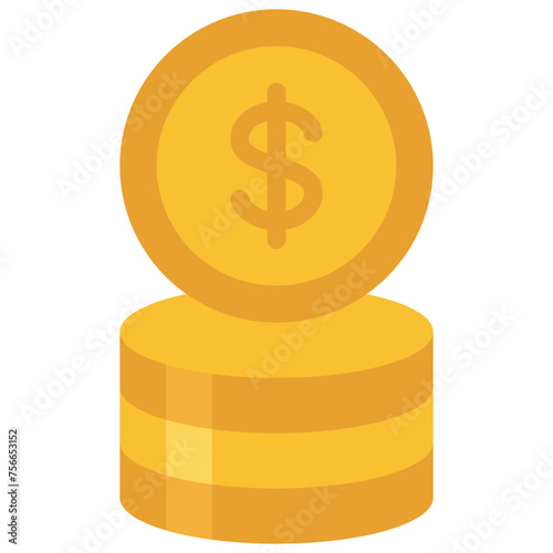 Money Coins Stack Icon