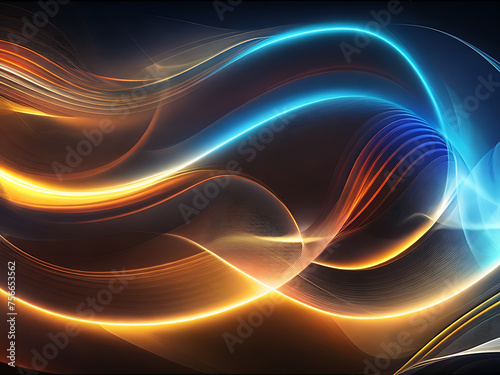 Abstract energy waves cool wallpapers