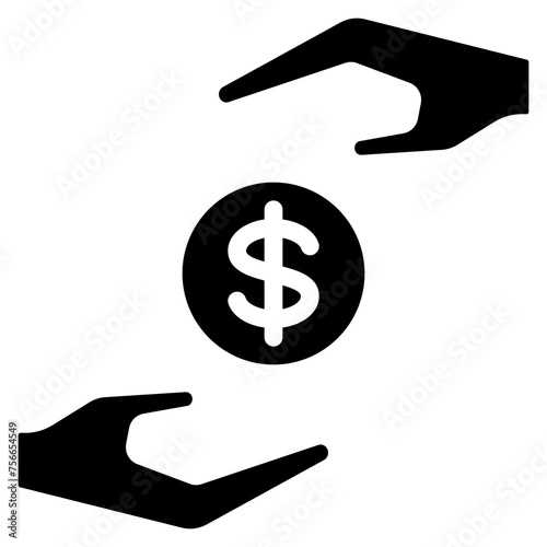 Hands Protecting Money Icon