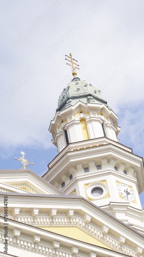 church domes against the sky