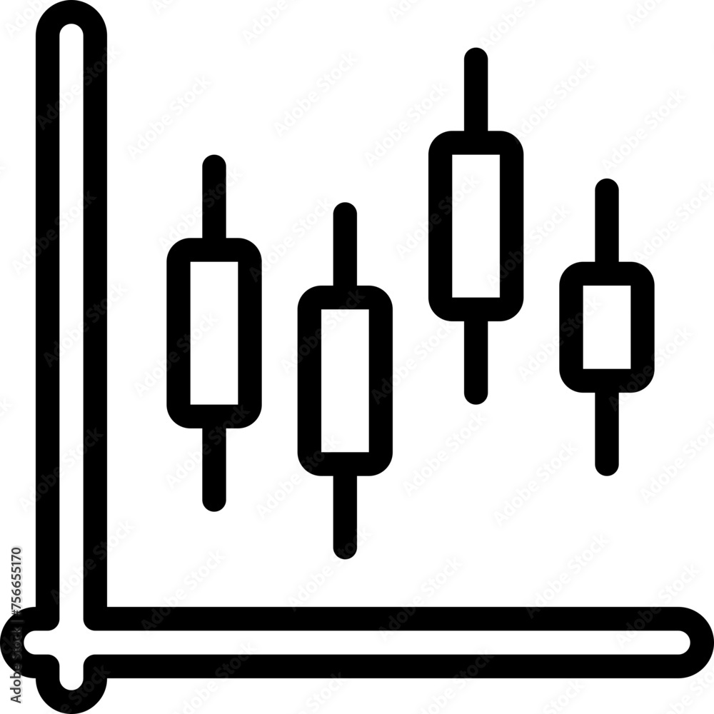 Stock Market Chart Icon Stock Market Chart Icon