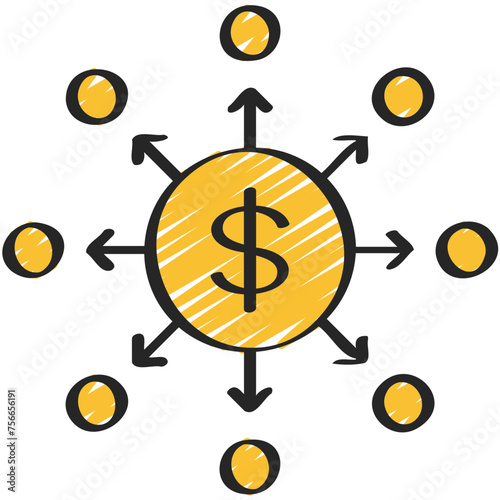 Investments Diversified Icon