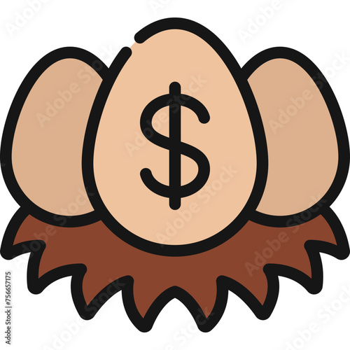 Financial Nest Egg Icon