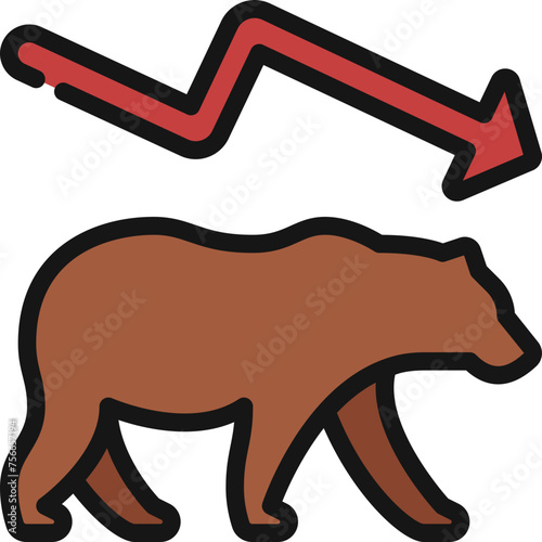 Bear Market Icon