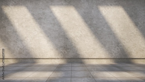 3D render. Futuristic, empty hall background with backlight with great quality.