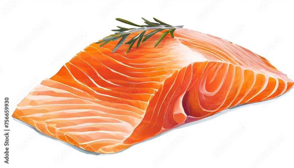 Geräucherter Lachs isoliert auf weißen Hintergrund, Freisteller Geräucherter Lachs isoliert auf weißen Hintergrund, Freisteller