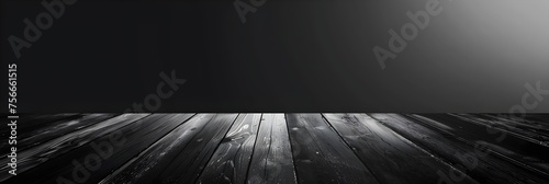 Minimalist Black Wooden Floor Design Providing Ample Space for Product Presentation