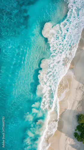 Aerial sea beach photo