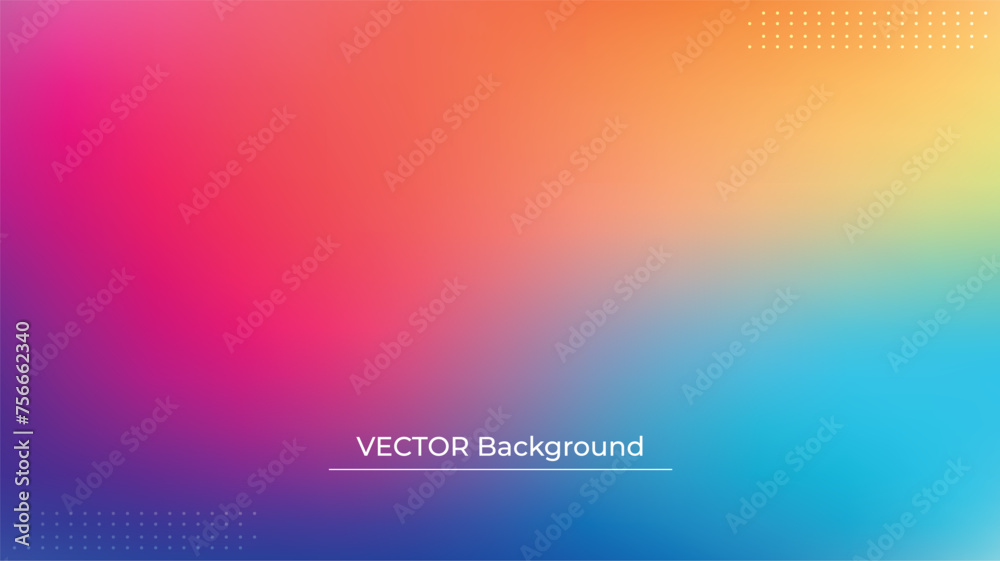 Smooth and blurry colorful gradient mesh background. Modern bright rainbow colors. Easy editable soft colored vector banner template. Premium quality Smooth and blurry colorful gradient mesh background. Modern bright rainbow colors. Easy editable soft colored vector banner template. Premium quality
