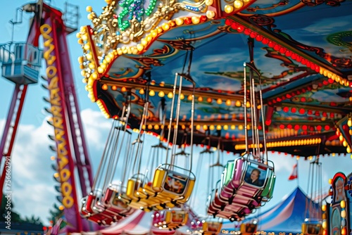 Thrilling scenes from a bustling summer carnival.