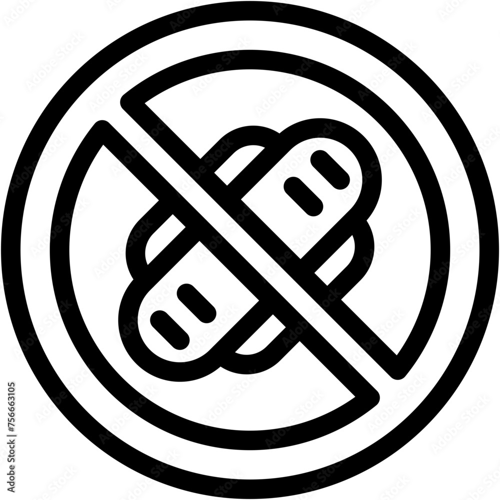 No Eating, Signaling, Prohibition, Forbidden, Eat, Food Icon No Eating, Signaling, Prohibition, Forbidden, Eat, Food Icon