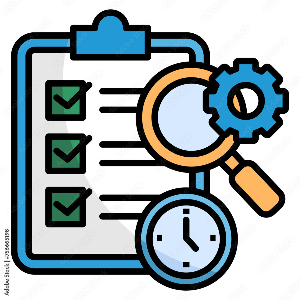Audit Process Icon Element For Design Audit Process Icon Element For Design