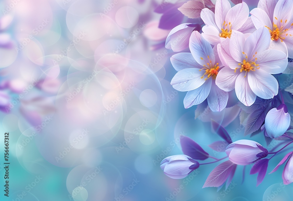 Spring's Delicate Dance: Pastel Blossoms Adorning Branches for Serene Nature Backgrounds Spring's Delicate Dance: Pastel Blossoms Adorning Branches for Serene Nature Backgrounds