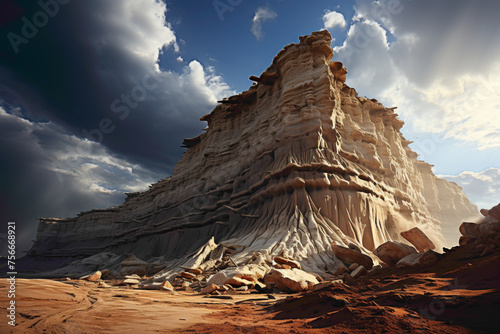 an otherworldly landscape of surreal rock formations and geological wonders, where the play of light and shadow creates a breathtaking display of nature's artistry. © Haider