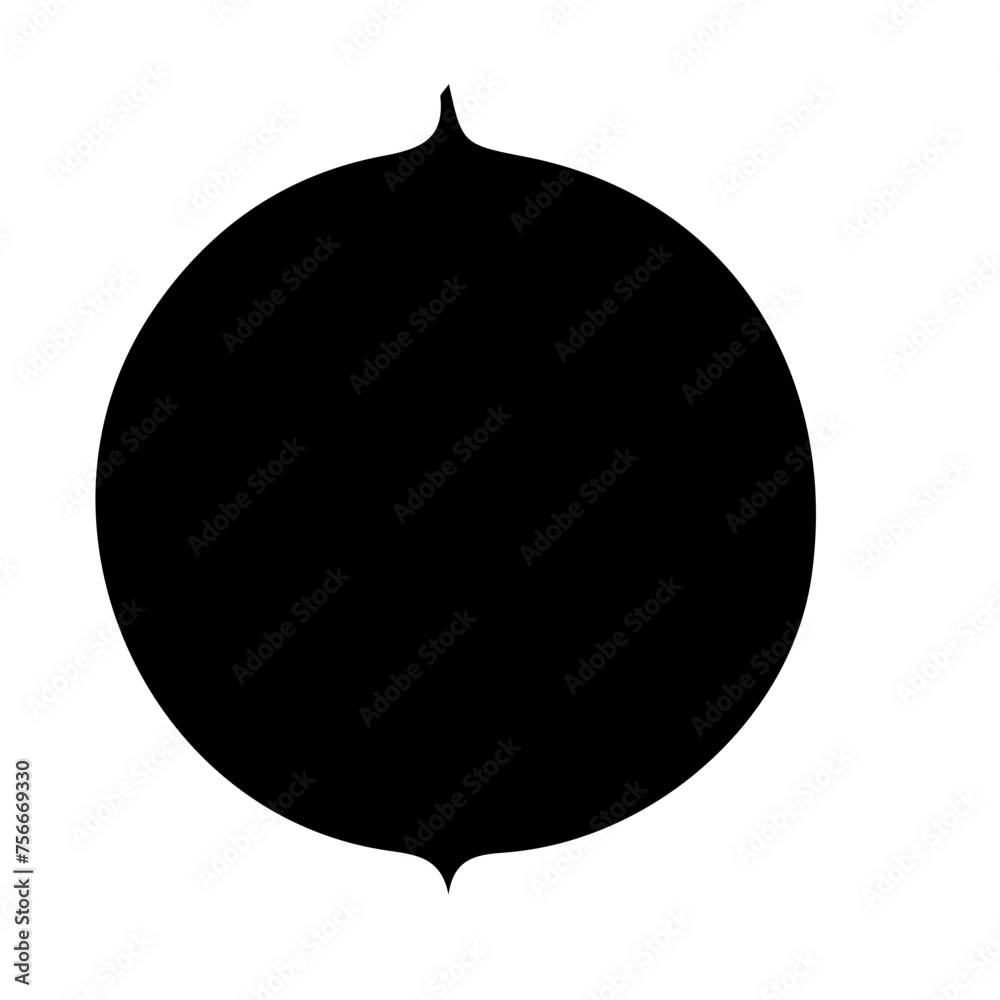 Obraz premium black and white circle