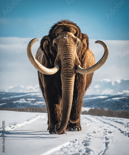 Prehistoric mammoth, an extinct giant of the ice age © Marius Faust