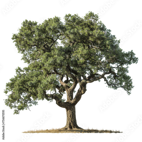 Tree and plant on white and transparent or PNG file