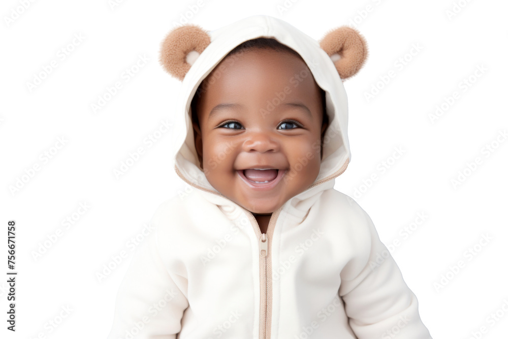 Portrait studio of young adorable baby with happy smile isolated on transparent background. Portrait studio of young adorable baby with happy smile isolated on transparent background.