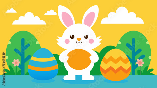 easter coloring pages for kids vector illustration 