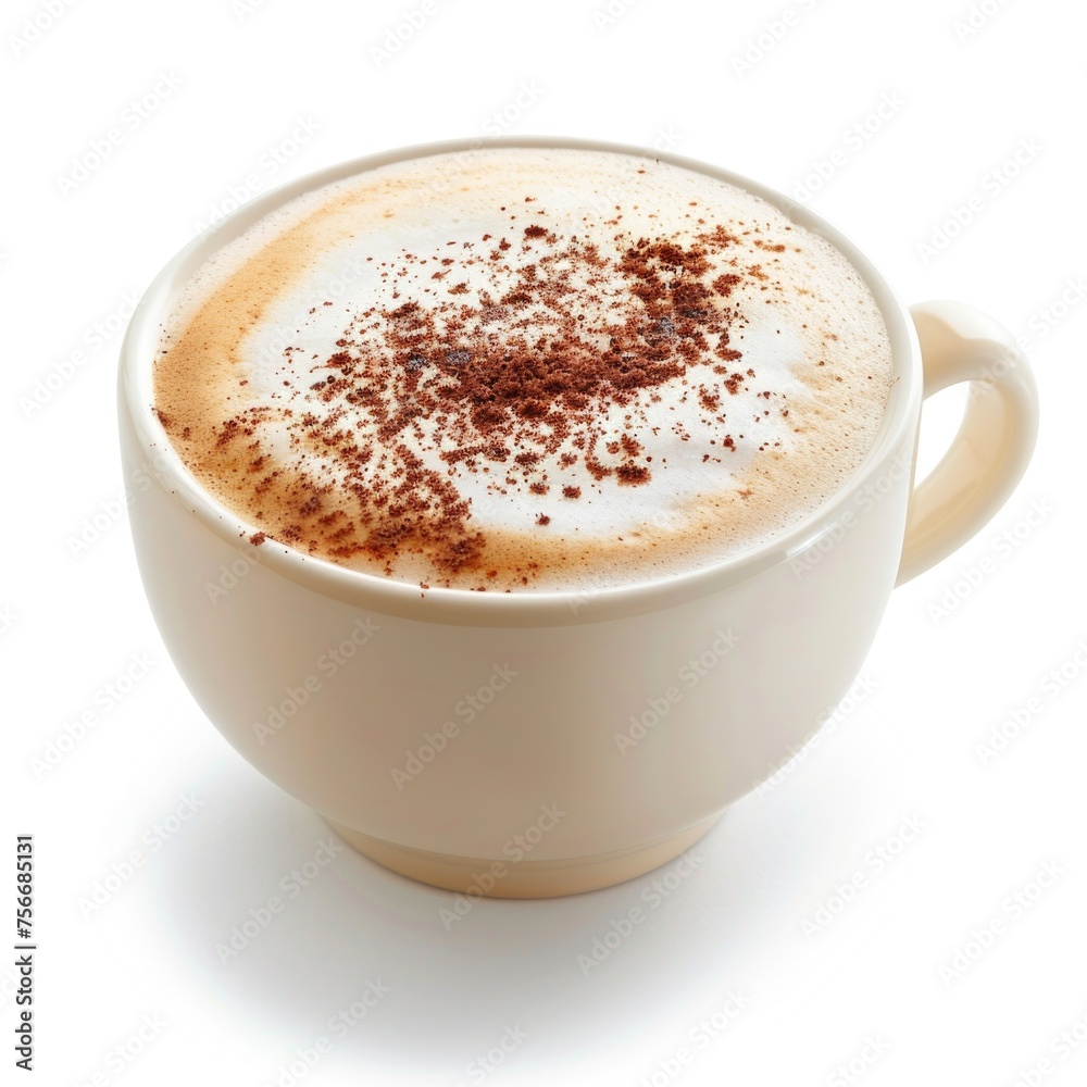 Cappuccino with Cinnamon Spice on Top Cappuccino with Cinnamon Spice on Top