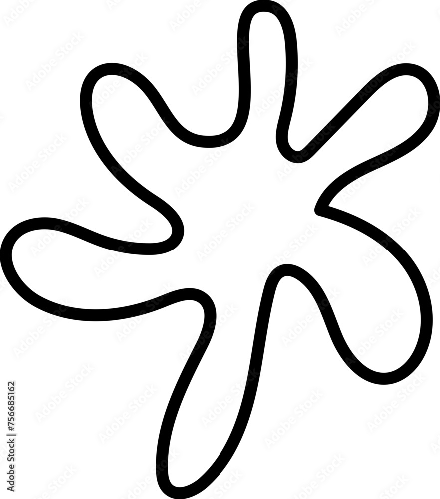 Abstract Blob Organic Shape