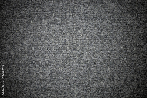 Checkered gray fabric texture with vignette effect, full frame