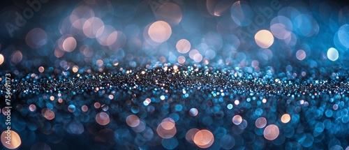 A defocused sliver of glitter in an abstract style