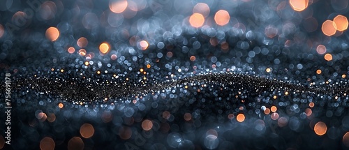 A defocused glitter sliver background in abstract form