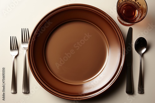 cutlery tableware set mockup background
