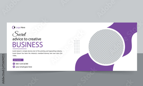 Corporate facebook  cover design template