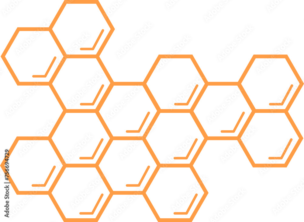 Bee Honeycomb Cells - obrazy, fototapety, plakaty 