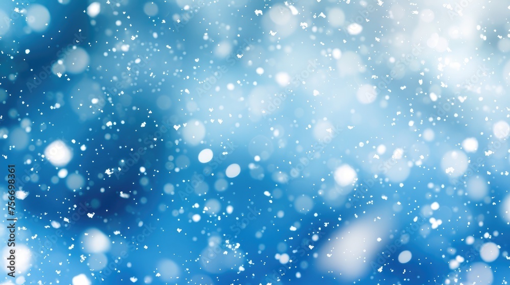 Chill Harmony: Soft Blue Snow Delight