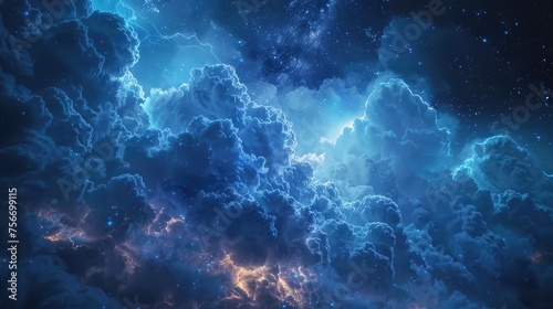 Nightfall Drama: Mystical Storm Clouds