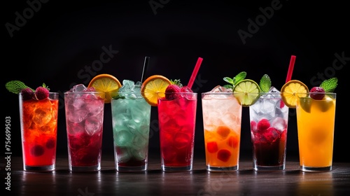 Variation of Infused Water with Fresh Fruits drinks