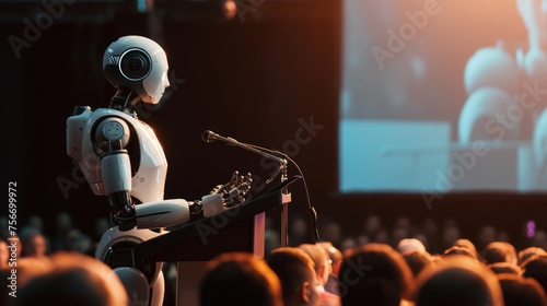 Empowering Tomorrow: AI Speaker Takes Center Stage