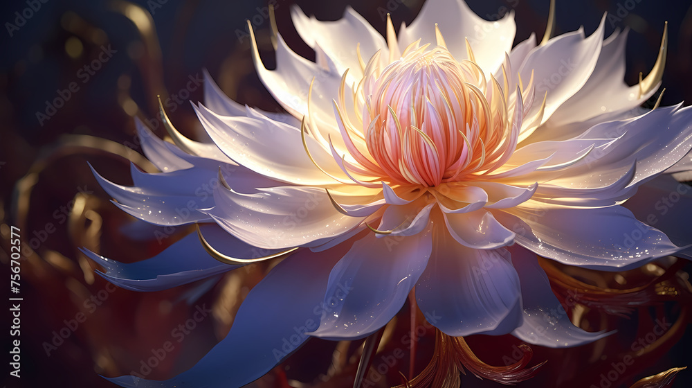 Beautiful abstract golden flowers Beautiful abstract golden flowers